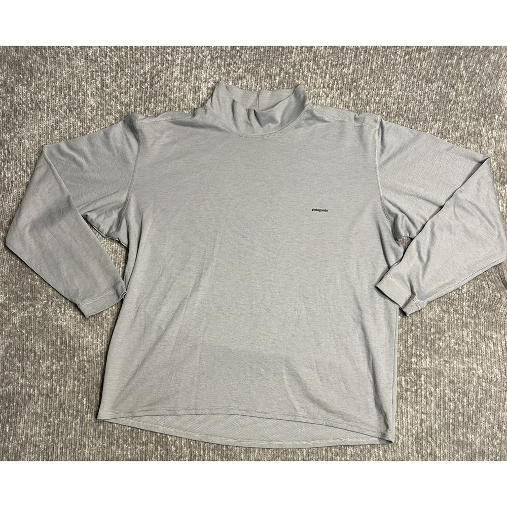 Patagonia Men XL Capilene Long Sleeve Grey 100% Polyester